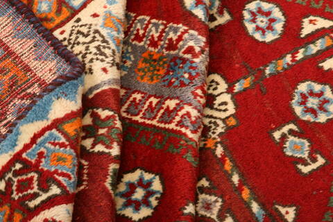 Gabbeh Red Hand Knotted 43 X 71  Area Rug 100-24272 Image 3