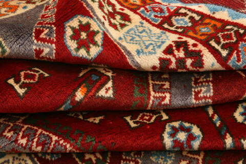 Gabbeh Red Hand Knotted 43 X 71  Area Rug 100-24272 Image 4