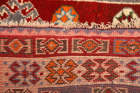 Gabbeh Red Hand Knotted 43 X 71  Area Rug 100-24272 Image 6
