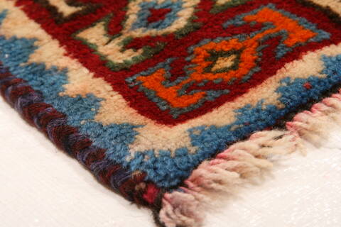 Gabbeh Red Hand Knotted 43 X 71  Area Rug 100-24272 Image 7