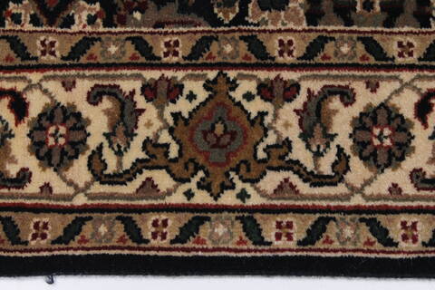 Herati Black Runner Hand Knotted 26 X 160  Area Rug 250-24275 Image 4