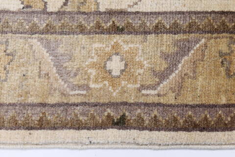Chobi Beige Runner Hand Knotted 210 X 163  Area Rug 250-24277 Image 4