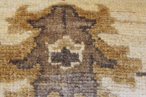 Chobi Beige Runner Hand Knotted 210 X 163  Area Rug 250-24277 Image 9