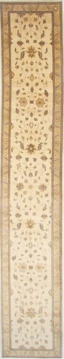 Chobi Beige Runner Hand Knotted 210 X 163  Area Rug 250-24277 Image 0