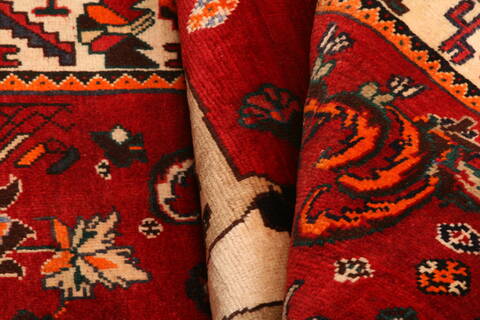 Gabbeh Red Hand Knotted 37 X 510  Area Rug 100-24287 Image 3