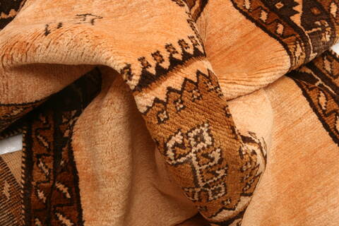 Gabbeh Beige Hand Knotted 36 X 68  Area Rug 100-24289 Image 2
