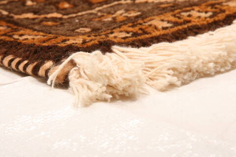 Gabbeh Beige Hand Knotted 36 X 68  Area Rug 100-24289 Image 8
