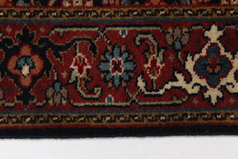 Herati Blue Runner Hand Knotted 27 X 80  Area Rug 250-24305 Image 2