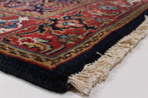 Herati Blue Runner Hand Knotted 27 X 80  Area Rug 250-24305 Image 5
