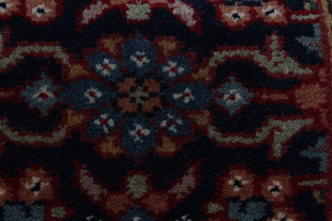 Herati Blue Runner Hand Knotted 27 X 80  Area Rug 250-24305 Image 7