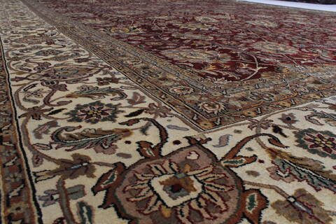 Tabriz Red Hand Knotted 118 X 153  Area Rug 250-24313 Image 12