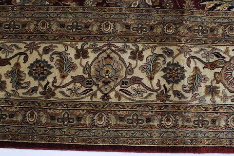 Tabriz Red Hand Knotted 118 X 153  Area Rug 250-24313 Image 1