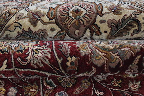 Tabriz Red Hand Knotted 118 X 153  Area Rug 250-24313 Image 9