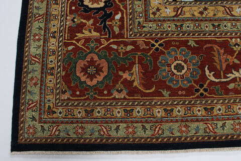 Serapi Blue Hand Knotted 1311 X 162  Area Rug 250-24324 Image 2