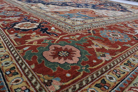 Serapi Blue Hand Knotted 1311 X 162  Area Rug 250-24324 Image 5