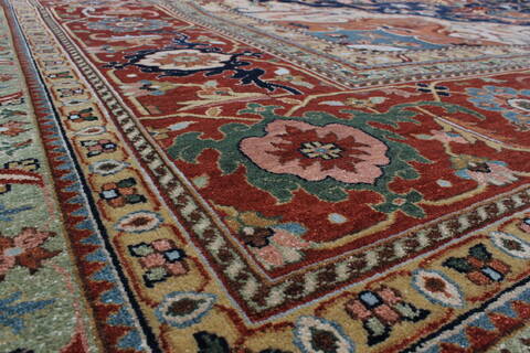 Serapi Blue Hand Knotted 1311 X 162  Area Rug 250-24324 Image 6