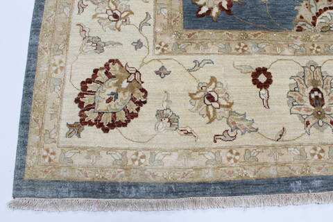 Pishavar Blue Hand Knotted 1110 X 153  Area Rug 250-24327 Image 8