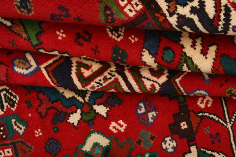 Qashqai Red Hand Knotted 40 X 54  Area Rug 100-24329 Image 5