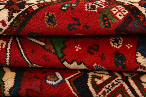 Qashqai Red Hand Knotted 40 X 54  Area Rug 100-24329 Image 6