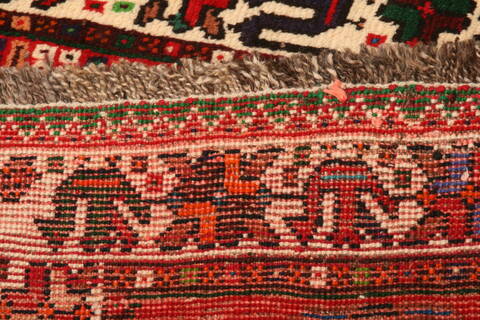 Qashqai Red Hand Knotted 40 X 54  Area Rug 100-24329 Image 8