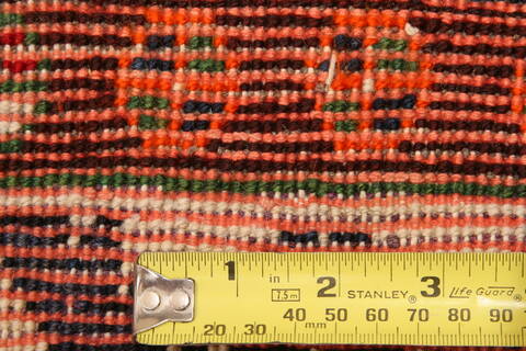 Gabbeh Red Hand Knotted 39 X 66  Area Rug 100-24333 Image 7