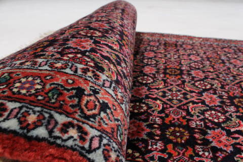 Bidjar Blue Runner Hand Knotted 24 X 65  Area Rug 250-24334 Image 7