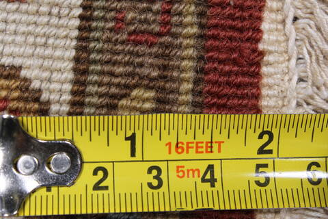 Agra Brown Runner Hand Knotted 27 X 710  Area Rug 250-24346 Image 12