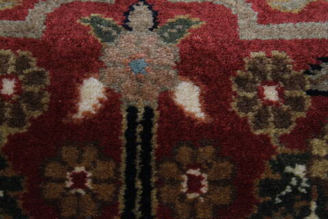 Agra Brown Runner Hand Knotted 27 X 710  Area Rug 250-24346 Image 7