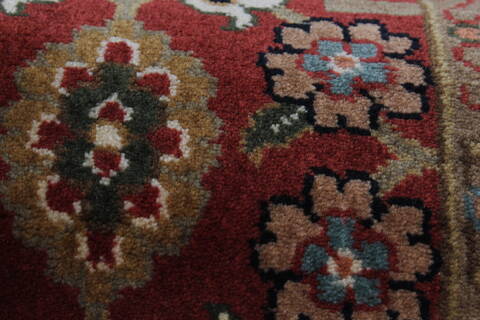 Agra Brown Runner Hand Knotted 27 X 710  Area Rug 250-24346 Image 8