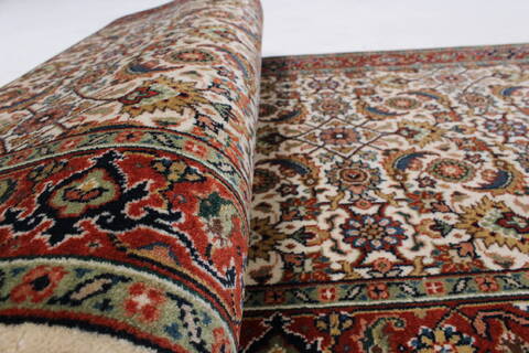 Herati Beige Runner Hand Knotted 27 X 81  Area Rug 250-24349 Image 11