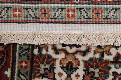 Herati Beige Runner Hand Knotted 27 X 81  Area Rug 250-24349 Image 1