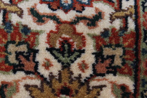 Herati Beige Runner Hand Knotted 27 X 81  Area Rug 250-24349 Image 7