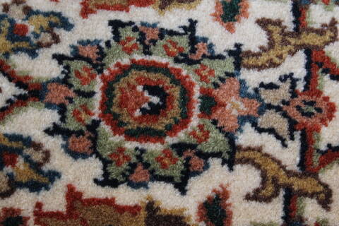 Herati Beige Runner Hand Knotted 27 X 81  Area Rug 250-24349 Image 8