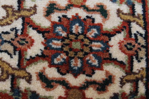 Herati Beige Runner Hand Knotted 27 X 81  Area Rug 250-24349 Image 9