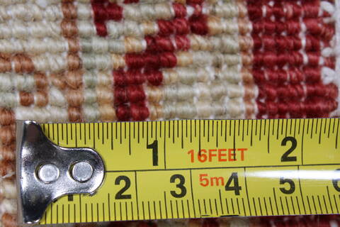 Pishavar Red Runner Hand Knotted 28 X 91  Area Rug 250-24356 Image 10