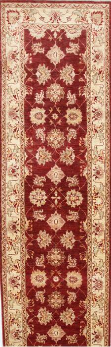 Pishavar Red Runner Hand Knotted 28 X 91  Area Rug 250-24356 Image 0