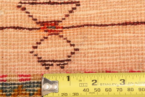 Gabbeh Red Hand Knotted 49 X 73  Area Rug 100-24358 Image 2