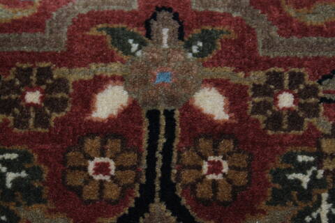 Karajeh Brown Runner Hand Knotted 20 X 78  Area Rug 250-24359 Image 5