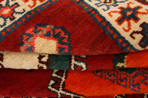 Gabbeh Red Hand Knotted 35 X 58  Area Rug 100-24363 Image 6