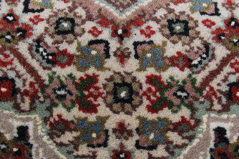 Tabriz Black Runner Hand Knotted 28 X 71  Area Rug 250-24364 Image 6