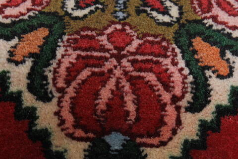Sanandaj Red Runner Hand Knotted 211 X 84  Area Rug 250-24370 Image 9