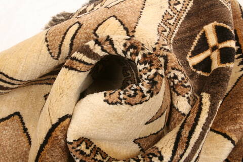 Gabbeh Beige Hand Knotted 311 X 611  Area Rug 100-24377 Image 2