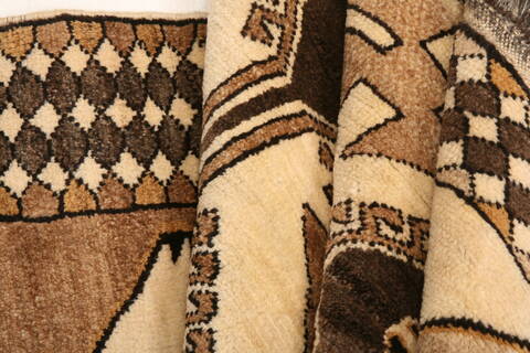 Gabbeh Beige Hand Knotted 311 X 611  Area Rug 100-24377 Image 3