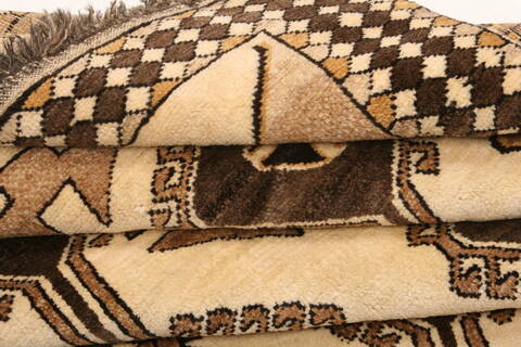 Gabbeh Beige Hand Knotted 311 X 611  Area Rug 100-24377 Image 6