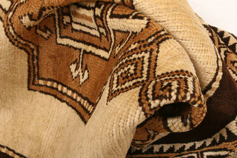 Gabbeh Yellow Hand Knotted 33 X 63  Area Rug 100-24378 Image 2