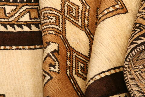 Gabbeh Yellow Hand Knotted 33 X 63  Area Rug 100-24378 Image 3