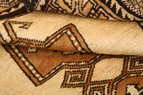 Gabbeh Yellow Hand Knotted 33 X 63  Area Rug 100-24378 Image 4