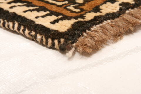 Gabbeh Yellow Hand Knotted 33 X 63  Area Rug 100-24378 Image 7