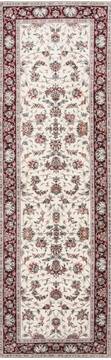 Indian Tabriz Beige Runner 6 to 9 ft Wool Carpet 24386
