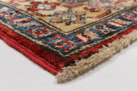 Kazak Red Runner Hand Knotted 26 X 77  Area Rug 250-24404 Image 6